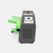 Front view of D80 air cushion packaging machine in grey and green