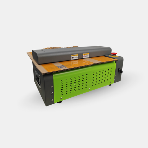 X72 tabletop cardboard shredder cutting 5-layer corrugated cardboard into eco-friendly packaging material