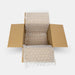 Open box with 400 × 300 mm air cushion film roll partially unrolled