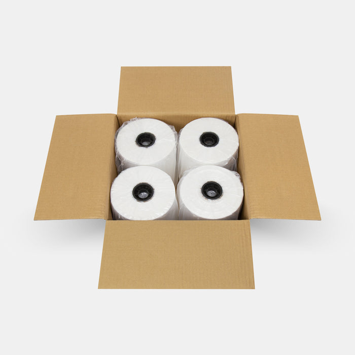 Cardboard box with four air pillow rolls, 200 × 150 mm size