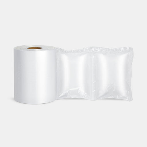 Air pillows roll 200 × 150 mm with inflated film, 500 meters long