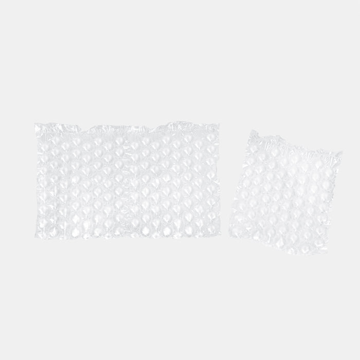 Two perforated bubble film sections, 400 × 320 mm format