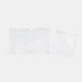 Two perforated bubble film sections, 400 × 320 mm format
