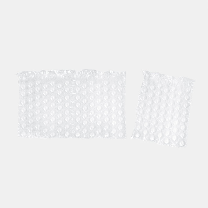 Two 400 × 300 mm perforated bubble film sections side by side
