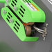 Close-up of D10 machine's welding tape and film heating mechanism