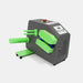 D80 air cushion machine with green film holder, angled side view