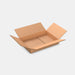 DPD S50% parcel locker box 300×420×70 mm – open cardboard box on white background