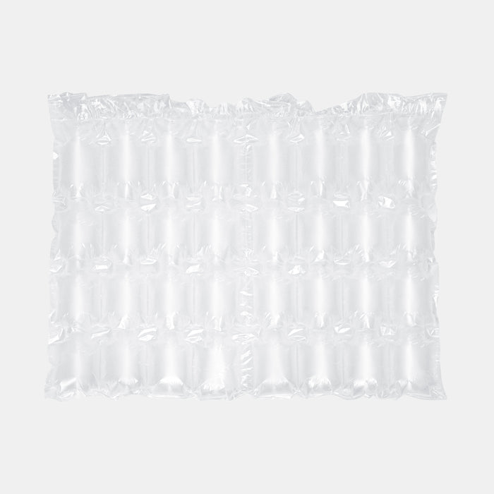 Flat inflated bubble film section from 400 × 250 mm air protective roll