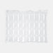 Flat inflated bubble film section from 400 × 250 mm air protective roll
