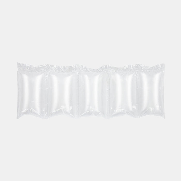 Row of inflated air pillows connected in line, 200 × 120 mm