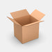Omniva L50% parcel locker box 320×370×380 mm – open cardboard box on white background