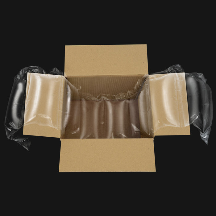 PA nylon air pillows 200×120 mm used for void fill inside cardboard box