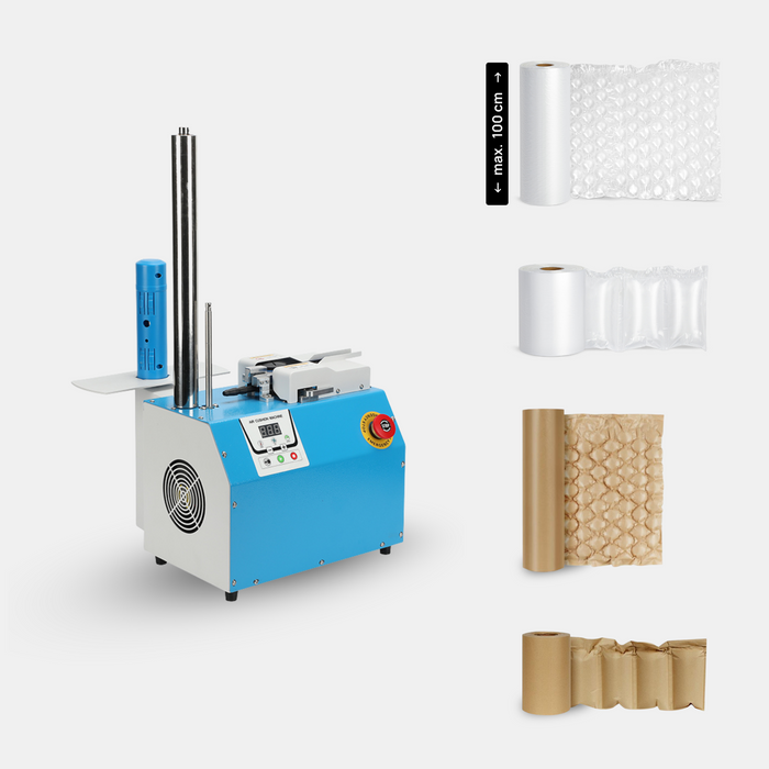 Pakful T70S air cushion machine with bubble film, air pillow film, paper bubble and paper pillow rolls
