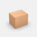 PAKFUL Universal L 100% parcel box 410×330×330 mm – closed cardboard box on white background