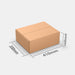 PAKFUL Universal M 100% parcel box 410×330×160 mm – closed cardboard box with dimensions labeled on white background