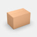 PASTS L 100% parcel locker box 570×370×370 mm – closed cardboard box on white background