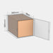 PASTS L 100% parcel locker box 570×370×370 mm – cardboard box placed in L-size parcel locker compartment