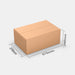 PASTS M 100% parcel locker box 570×370×240 mm – cardboard box with dimensions labeled on white background