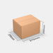 PASTS M 50% parcel locker box 290×370×240 mm – cardboard box with dimensions labeled on white background