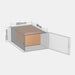 PASTS M 50% parcel locker box 290×370×240 mm – cardboard box placed in M-size parcel locker compartment