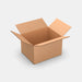 PASTS M 50% parcel locker box 290×370×240 mm – open cardboard box on white background