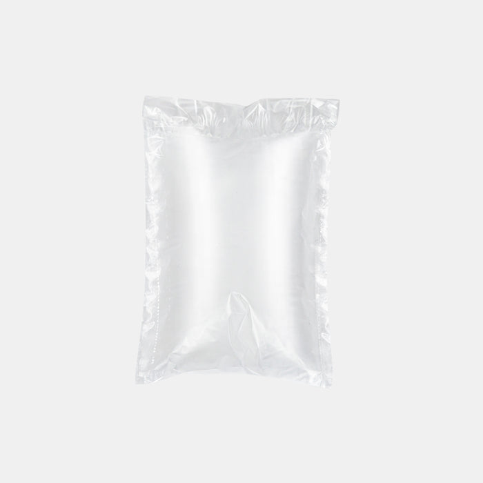 One inflated 200 × 120 mm air pillow made from recyclable HDPE