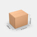 Smart Posti L 100% parcel locker box 410×330×610 mm – cardboard box with dimensions labeled on white background