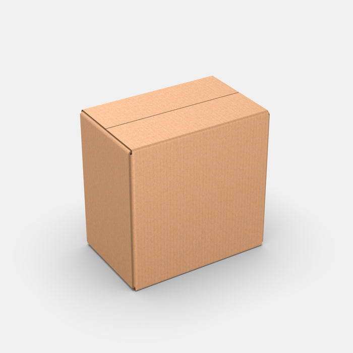 Smart Posti L 50% parcel locker box 210×330×610 mm – closed cardboard box on white background
