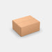Smart Posti M 100% parcel locker box 410×330×360 mm – closed cardboard box on white background