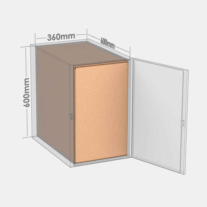 Smart Posti XL 100% parcel locker box 590×350×590 mm – cardboard box placed in XL-size parcel locker compartment