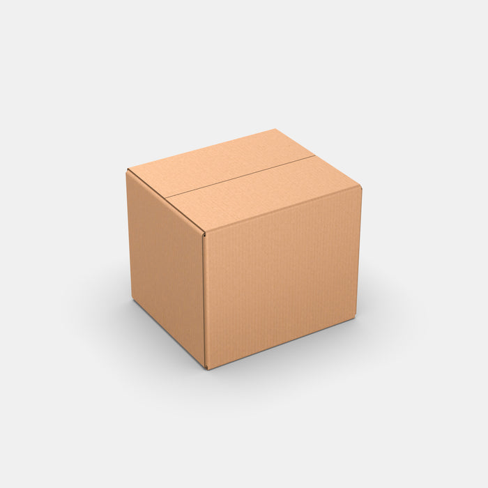Smart Posti XL 25% parcel locker box 300×350×300 mm – closed cardboard box on white background