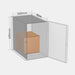 Smart Posti XL 25% parcel locker box 300×350×300 mm – cardboard box placed in one-quarter of an XL-size parcel locker compartment