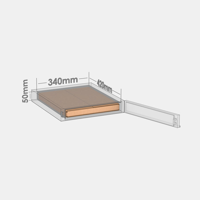 Smart Posti XS 100% parcel locker box 410×330×40 mm – cardboard box placed in XS-size parcel locker compartment