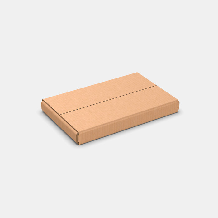 Smart Posti XS 50% parcel locker box 210×330×40 mm – closed cardboard box on white background