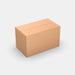 Unisend L 100% parcel locker box 600×340×355 mm – closed cardboard box on white background