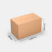 Unisend L 100% parcel locker box 600×340×355 mm – cardboard box with dimensions labeled on white background
