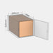 Unisend L 100% parcel locker box 600×340×355 mm – cardboard box placed in L-size parcel locker compartment