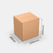 Unisend L 50% parcel locker box 300×340×355 mm – cardboard box with dimensions labeled on white background