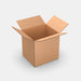 Unisend L 50% parcel locker box 300×340×355 mm – open cardboard box on white background