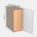 Unisend XL 100% parcel locker box 600×340×735 mm – cardboard box placed in XL-size parcel locker compartment