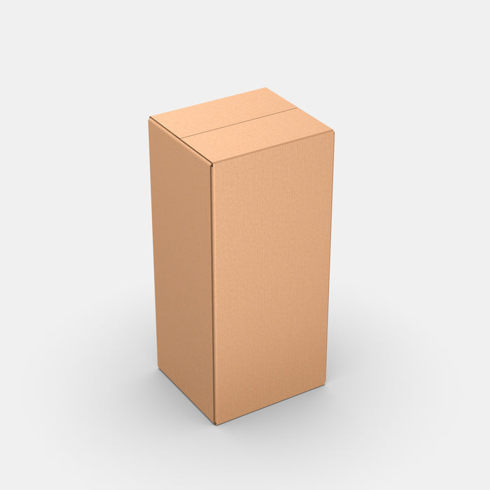 Unisend XL 70% parcel locker box 300×340×735 mm – closed cardboard box on white background