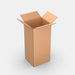 Unisend XL 70% parcel locker box 300×340×735 mm – open cardboard box on white background