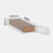 Unisend XS 100% parcel locker box 600×175×70 mm – cardboard box placed in XS-size parcel locker compartment