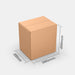 Venipak L 50% parcel locker box 300×380×390 mm – cardboard box with dimensions labeled on white background