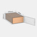 Venipak M parcel locker box 600×380×190 mm – cardboard box placed in M-size parcel locker compartment