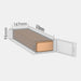 Venipak XS parcel locker box 600×155×85 mm – cardboard box placed in XS-size parcel locker compartment