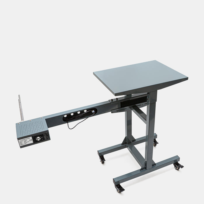 Side view of ZL5000 rewinder frame for air cushion film collection