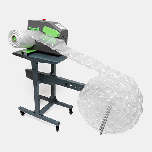 ZL5000 air cushion film rewinder with inflated bubble roll for packaging